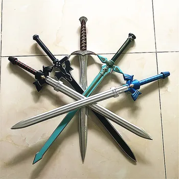80cm Sword Art Online SAO Asuna Zbraň 1: 1 Akční Obrázek Kirigaya Kazuto Elucidator / Tmavě Repulzorové Cosplay Meč PU V