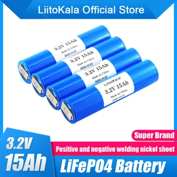 4ks LiitoKala 33140 3.2 v 15Ah lifepo4 lithium baterie 3,2 V Buňkách pro diy 12v 24v e bike e-scooter power nářadí Baterie, pac