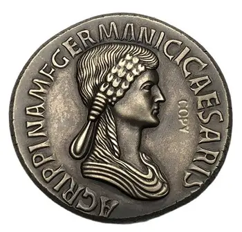 Starověké Římské Mince, Mosaz Stříbrné Pozlacené Starožitné Replika Dekorativní Řemesla Typ 51