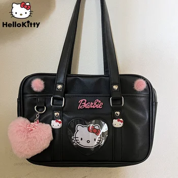 Sanrio Nové Tašky Hello Kitty Luxusní Design Kabelky Ženy Módní Vysoká Kapacita Tote Bag Y2k College Lolita Tašky Přes Rameno Kabelka