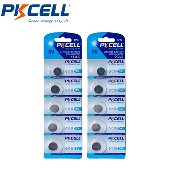 10ks PKCELL CR1216 knoflíkové Baterie 3V Lithium Cell DL1216, BR1216, ECR1216, 5034LC, LM1216 pro Hodinky, Elektronické Hračky Dálkové