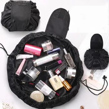 Ženy Šňůrky Cestovní Kosmetická Taška Travel Jednoduchý Make-Up Bag Organizátor Líný Make-Up Případě Skladování Toaletní Pouzdro Kosmetické Kit Box