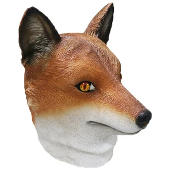 Latex Wilde Fox Hlavy Zvířat Maškarní Karneval, Párty, Divadlo Kreslený Maska