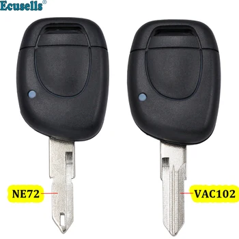 1 Tlačítka Inteligentní Vzdálené Klíč Shell Případě Fob pro Renault Clio II Symbol Kangoo NE72 NEBO VA2 Uncut Blade