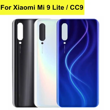 6.39 inch Pro Xiaomi Mi 9 Lite Zadní Kryt Baterie Mi CC9 Zadní Bydlení Skleněné Dveře Panel, Pouzdro Pro Xiaomi CC9 Kryt Baterie Vyměňte