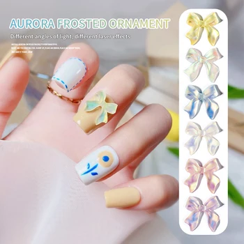 50ks/Sáček Mix Barev 3D Aurora Luky Nehtů Kamínky DIY Dekorace Nehtů Crystal Šperky Stuha Butterfly Manikúra Příslušenství
