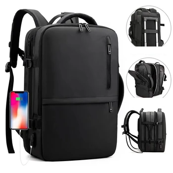 Muž Business, Laptop Backpack Multifunkční Vodotěsné Aktovka velkokapacitní Notebook Backbag USB Nabíjecí Mochila Batoh